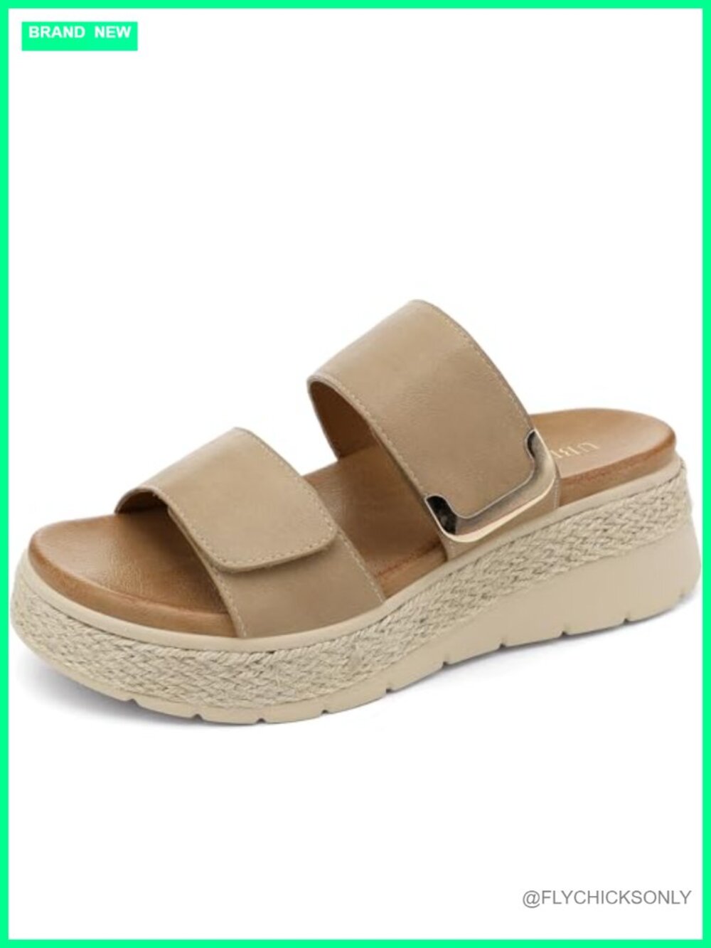 Women's Platform Wedge Sandals Orthopedic Arch Support Slip-On Espadrille